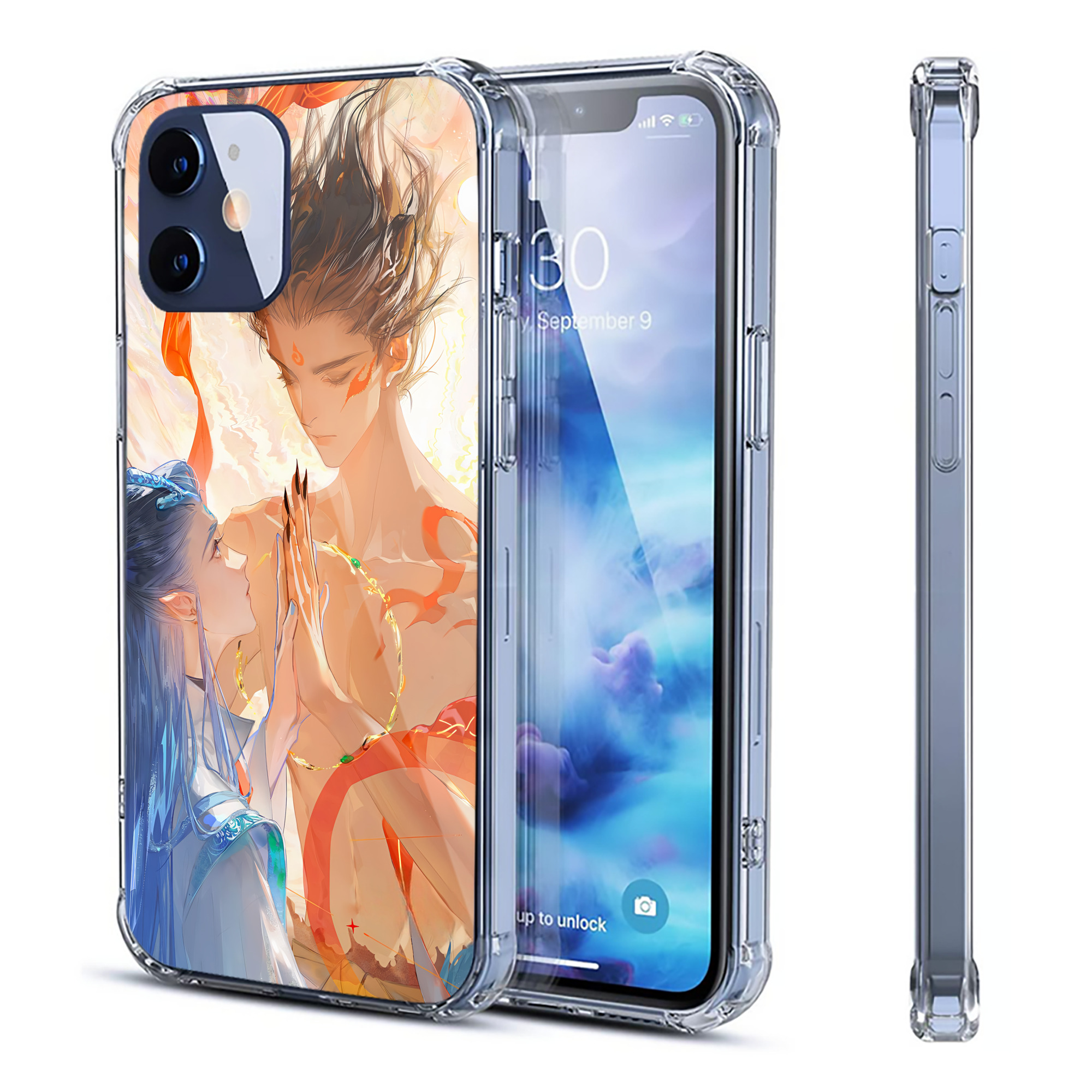 （画像用） Ne Zha 2 ナタ 魔童の大暴れ 【iPhone 12シリーズ対応】透明スマホケース（クリアソフトケース）